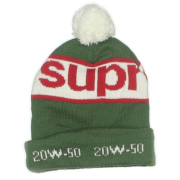 Supreme Garage Beanie Cap Hat Green Red FW20 New York 2020 FW20BN38 DS NWT OS - Picture 1 of 6